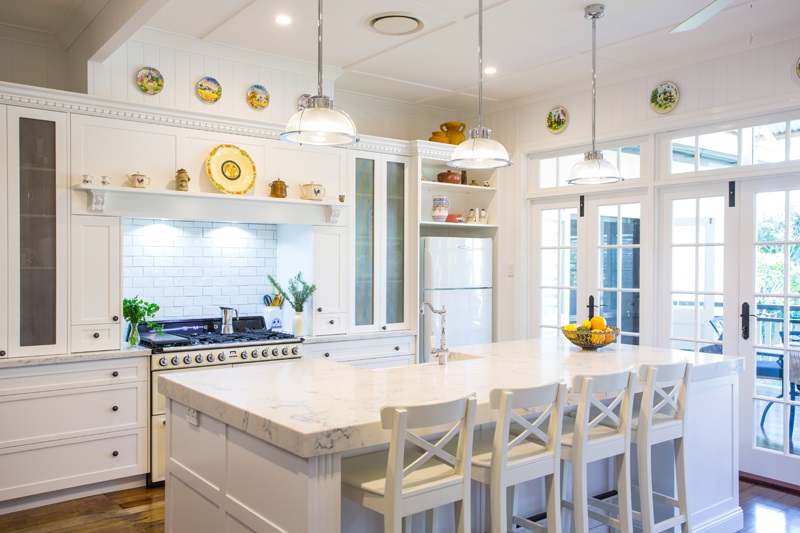 kitchen decorated in Hamptons-style