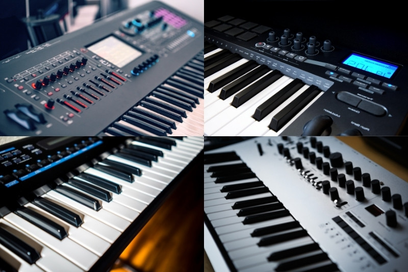 Types of Keyboard Pianos in four pictures
